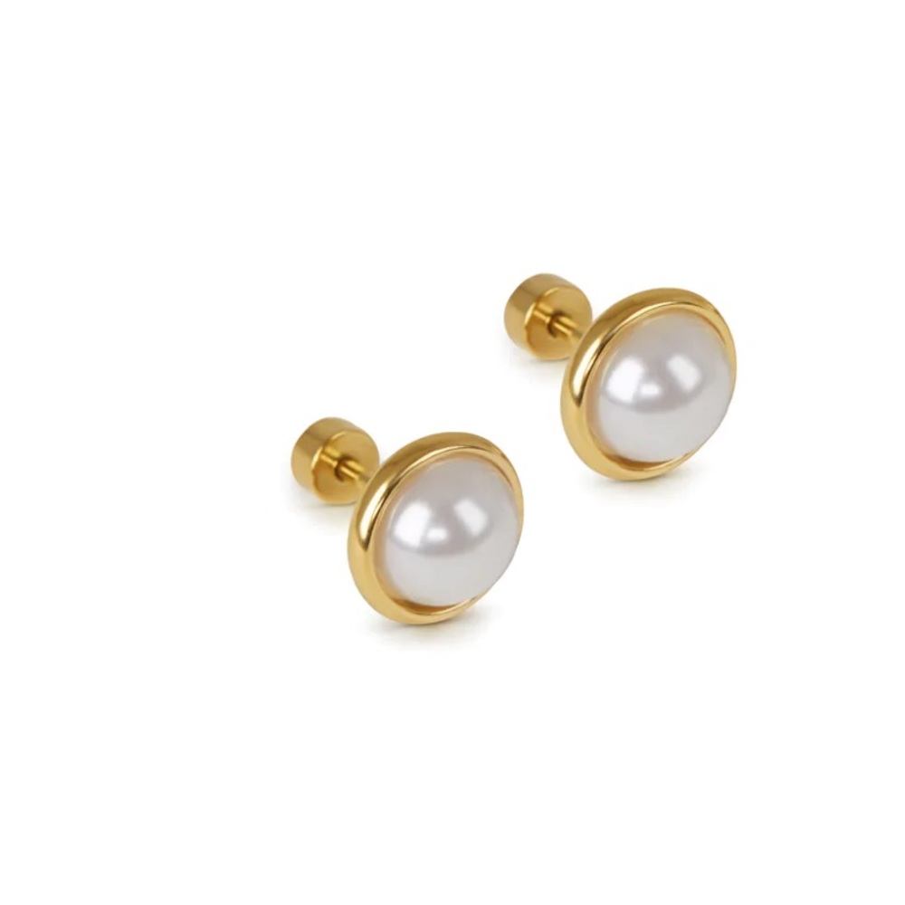Pearl stud earrings - Picture 5 of 5